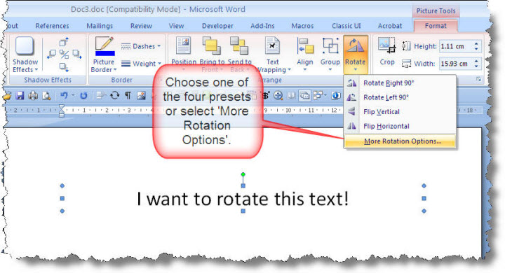 how to change text direction in openoffice writer