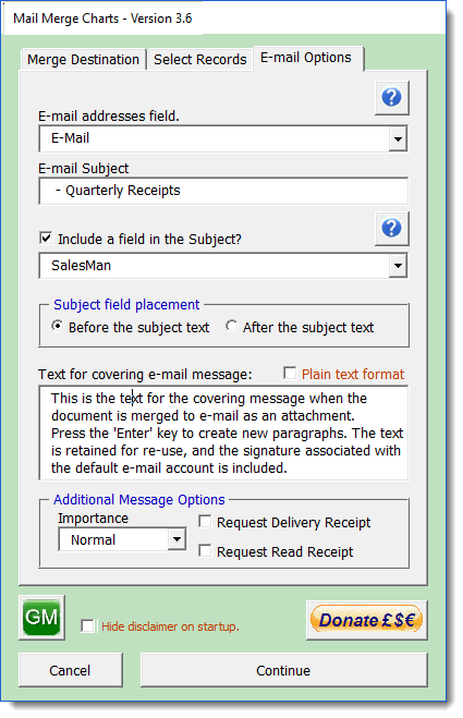 Dynamic Charts In Mail Merge