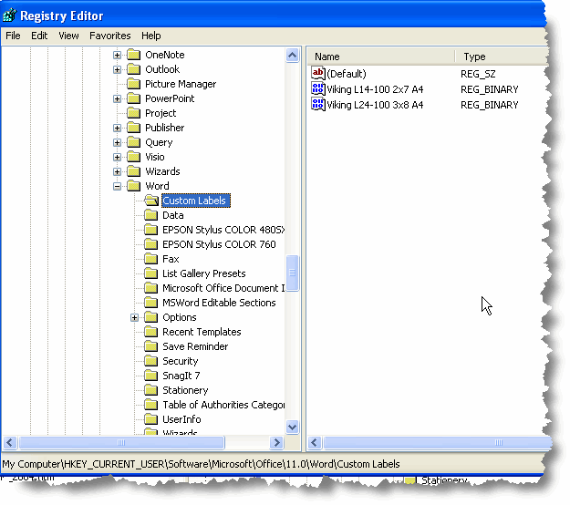 Tudor software labels l14